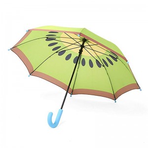 Автоматический открытый фруктовый зонт Дети Дети очаровательны узоры киви дождь прямой зонт