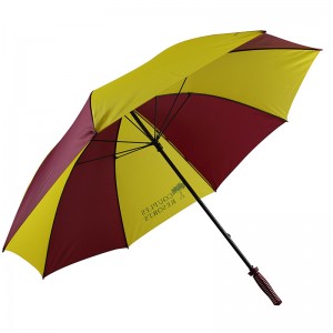 Зонтик гольфа зонтика гольфа ткани 190T pongee ручной открытый с печатанием логоса изготовленным на заказ