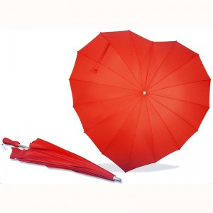 Зонт в форме сердца, ручной открытый зонт