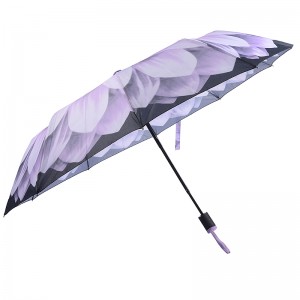Рекламный продукт с самым высоким рейтингом и функцией автоматического открытия 3-зонный зонт УФ-зонт