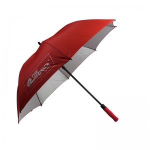 Pongee 190T Длинный вал Автоматический тип Custom зонтик для гольфа с логотипом