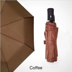Ветрозащитная двухслойная печать на заказ 3 складных автооткрытых двойных слоя зонтик от дождя и солнца