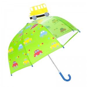 Дешевые белый стекловолокна безопасности рамы для детей компактный 1-панельный POE дождь детский зонт