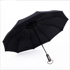 Оптовая зонтик логотип с логотипом 10 ребра ветрозащитный 3 складной зонт