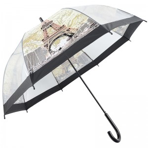 Прозрачный материал Риан зонт авто открытый купол Apollo Staight зонтик