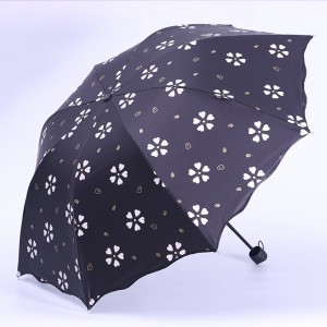 2019 Модные подарки вещь Смачивающий дождь, волшебный принт, изменение цвета, 3-кратный зонт