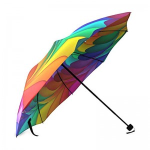 Красочный дизайн полиграфии ручной открытый маркетинг 3 раза зонтик