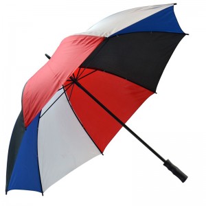 Пользовательские печати 30-дюймовый размер ручной открытый гольф зонтик ветрозащитный