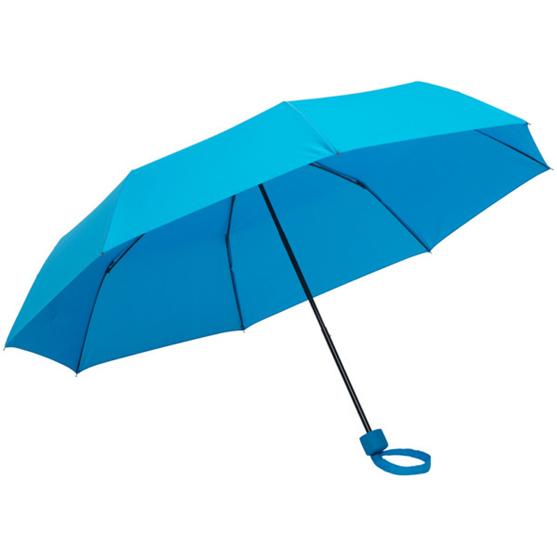 Китайский поставщик полноцветный пользовательские pongee ткань металлический каркас ручной открытый 3 fordable зонтик